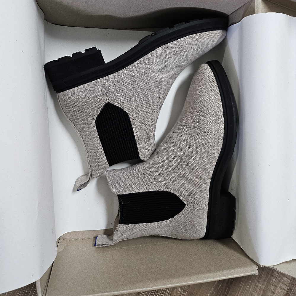 Rothy's Lug Boots in Dove